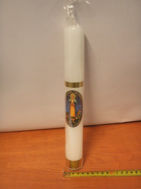 Gromnica biała 40cm Matka Boska Gromniczna WILK | GZ-012