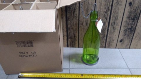 Świecznik na tea light BUTELKA 31cm