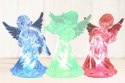 Aniołek świecący led figurka lampka ozdobna multikolor wkład do znicza PID1752