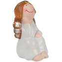 Ceramiczny siedzący Anioł 11 cm
