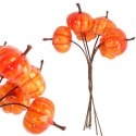 Dynia sztuczne dynie w kolorze pomarańczowym 6 szt. na jesień i Halloween