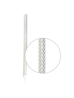 Fontanna party 26 cm - złote paski DS7368