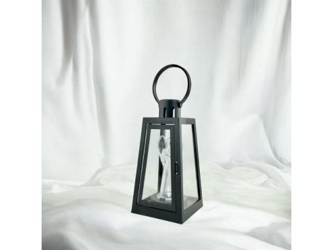 Lampion led z kloszem i aniołem - 20cm lam36524