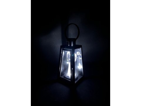 Lampion led z kloszem i aniołem - 20cm lam36524