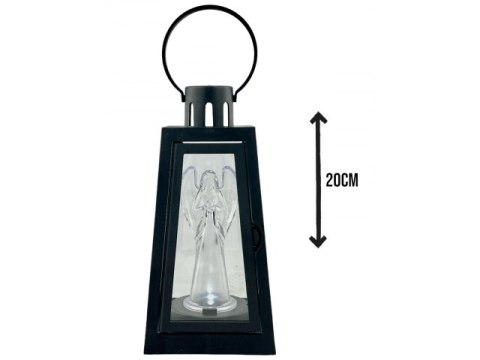 Lampion led z kloszem i aniołem - 20cm lam36524