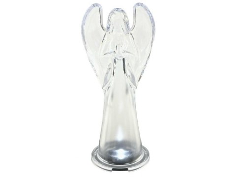 Lampion led z kloszem i aniołem - 20cm lam36524