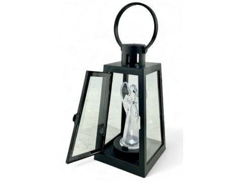 Lampion led z kloszem i aniołem - 20cm lam36524