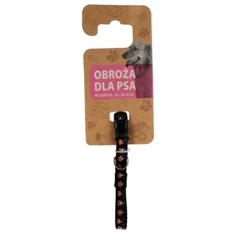 Obroża ze wzorem HALLOWEEN czarna
