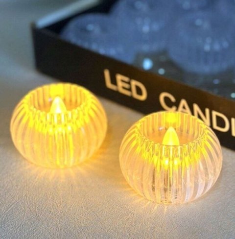 Świeczka led wkład do znicza dekoracja świeca do stroika tealight DYNIA PID0503