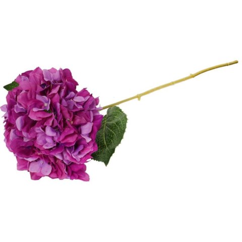Duża Sztuczna Hortensja Fioletowa o Wyglądzie Naturalnym - Dekoracja Florystyczna 80cm