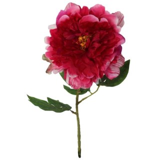 Piwonia Sztuczna Wielkości 74cm w Kolorze Ciemno Różowym