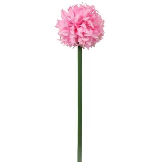 Sztuczny Kwiat Czosnek w Kolorze Jasnego Różu o Wysokości 78 cm
